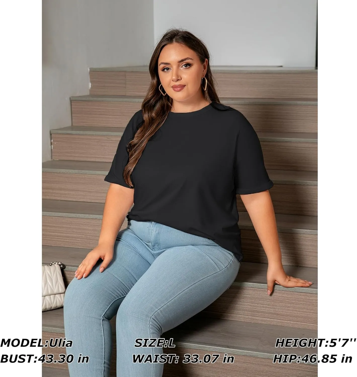 2 Pack Women's Oversized T Shirts 100% Cotton Short Sleeve Crewneck Summer Tops Casual Loose Basic Tee Shirts