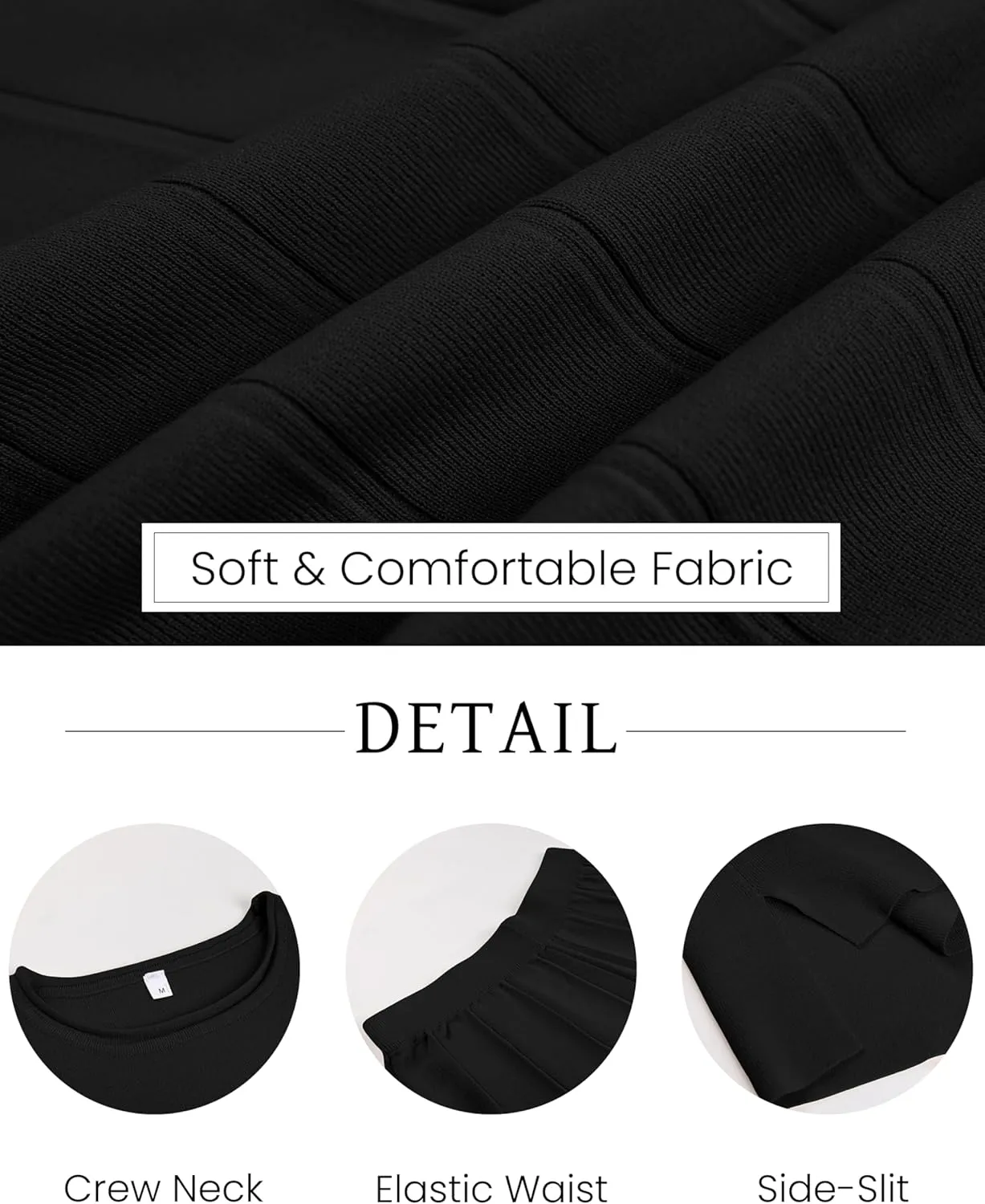 2 Piece Outfits for Women Sweater Sets Knit Vest Tops Elastic Waisted Pants