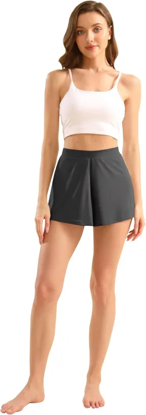 5 Pack Modal Soft Lounge Shorts for Women High Waist Casual Sleepwear Cozy Pajama Bottom Comfy Pajama