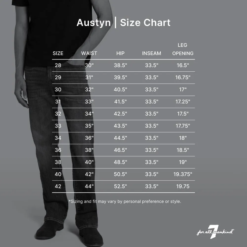 7 For All Mankind Men's Austyn Relaxed Fit Straight Leg Jeans