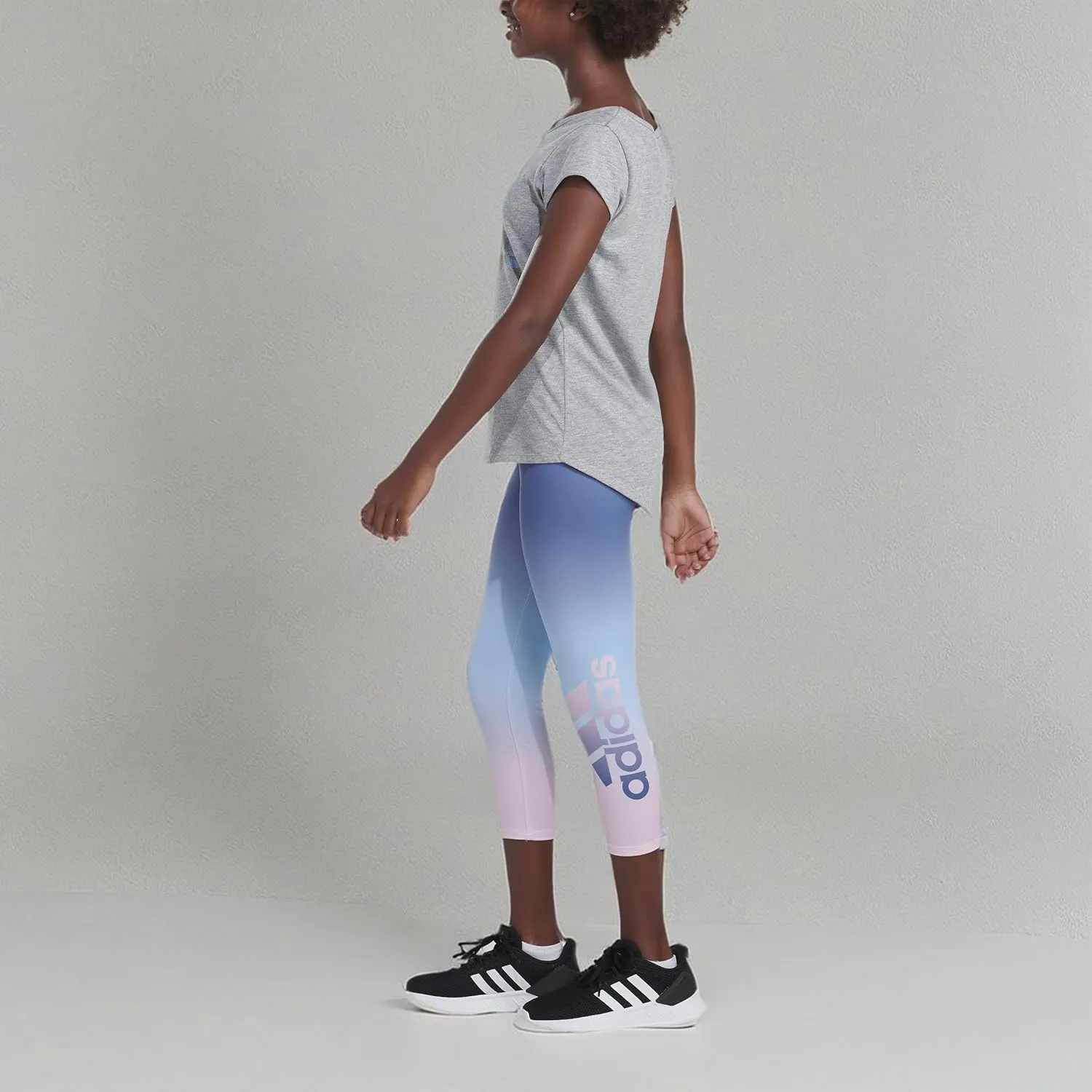 adidas Girls' Aeroready Moisture Wicking 7/8 Tights