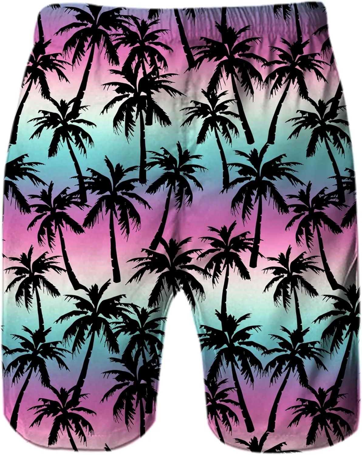 Ahegao Men's Swim Trunks Quick Dry 3D Printed Beach Board Shorts with Pockets Cool Mesh Lining Bathing Suits