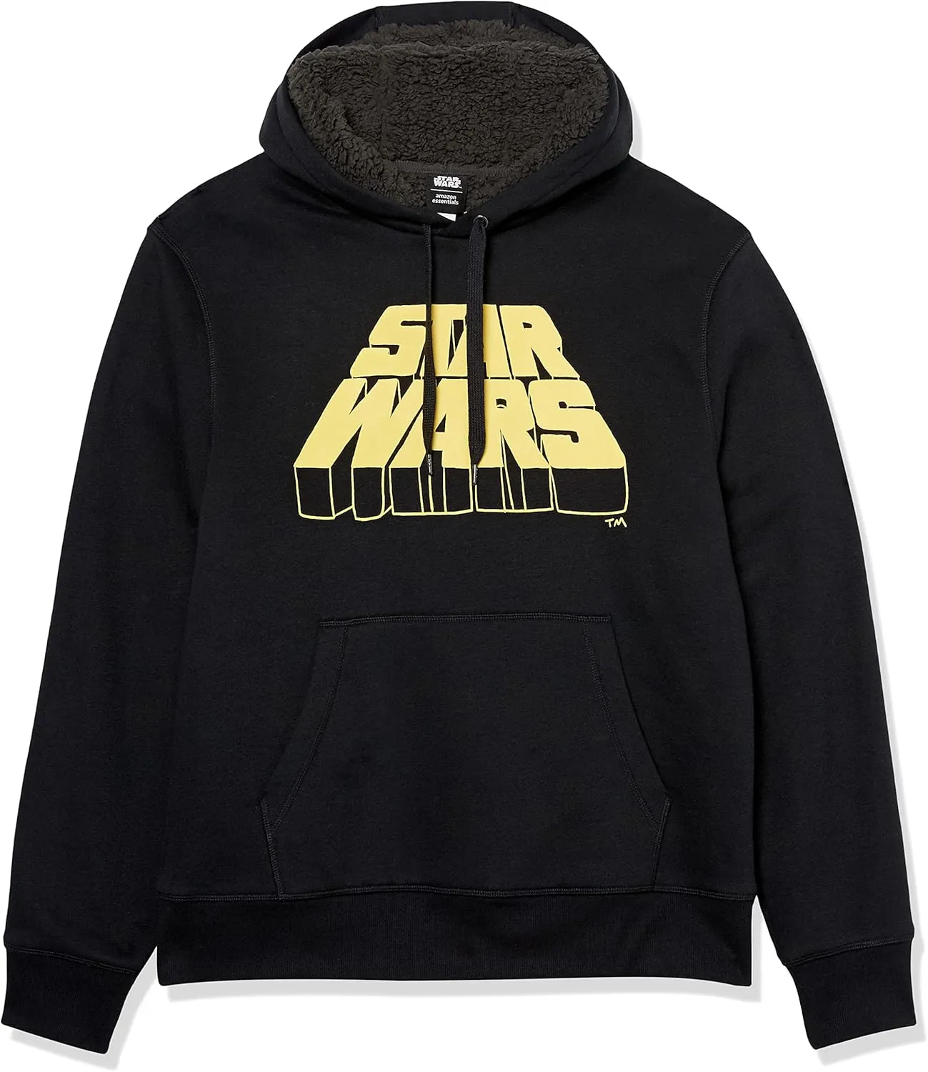 Amazon Essentials Disney | Marvel | Star Wars Men's Sherpa-Lined Pullover Hoodie Sweatshirt