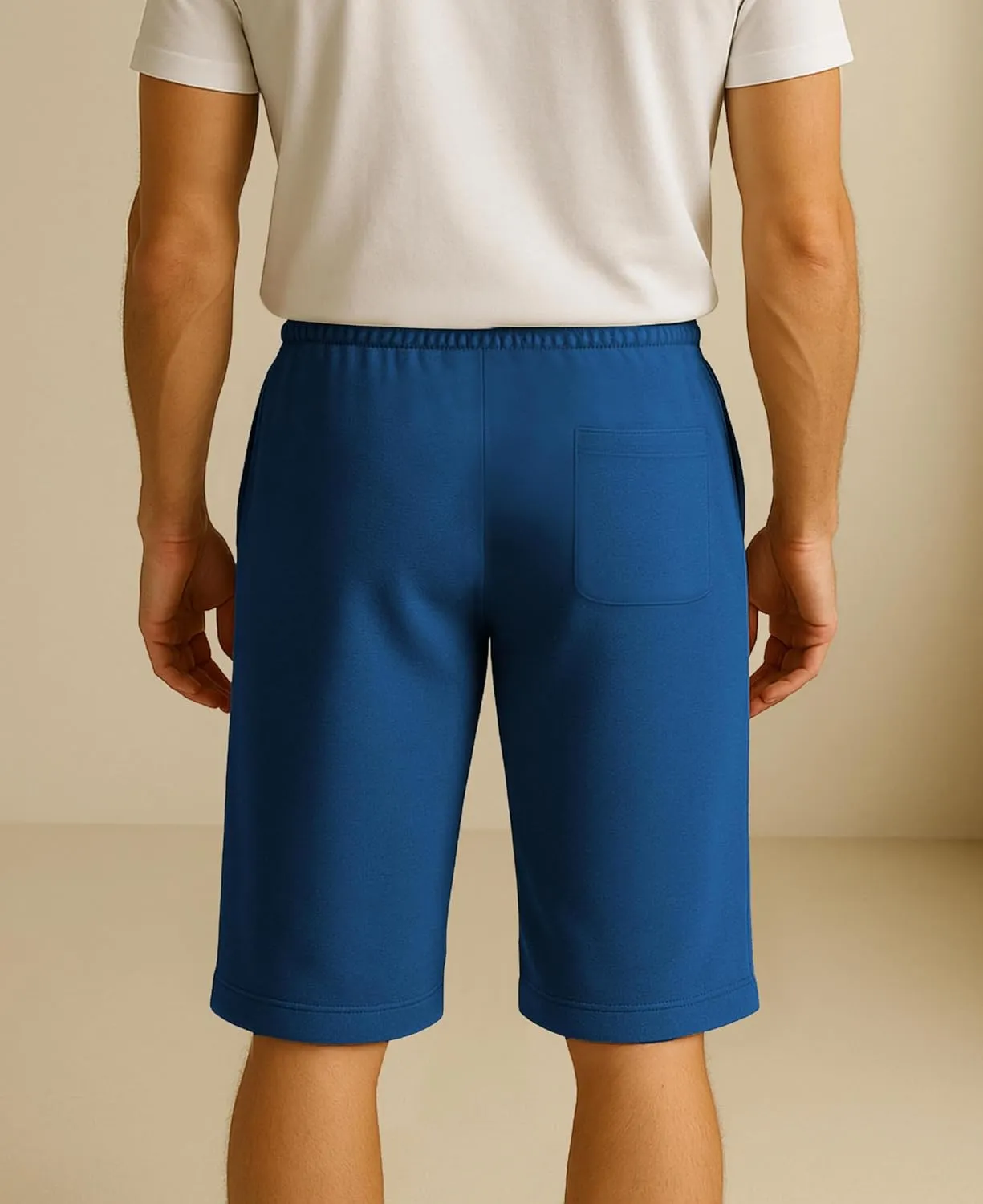 Andrew Scott Men's 3 Pack Soft & Light Cotton Drawstring Yoga Lounge & Sleep Jam Shorts/Jersey Shorts with Pockets