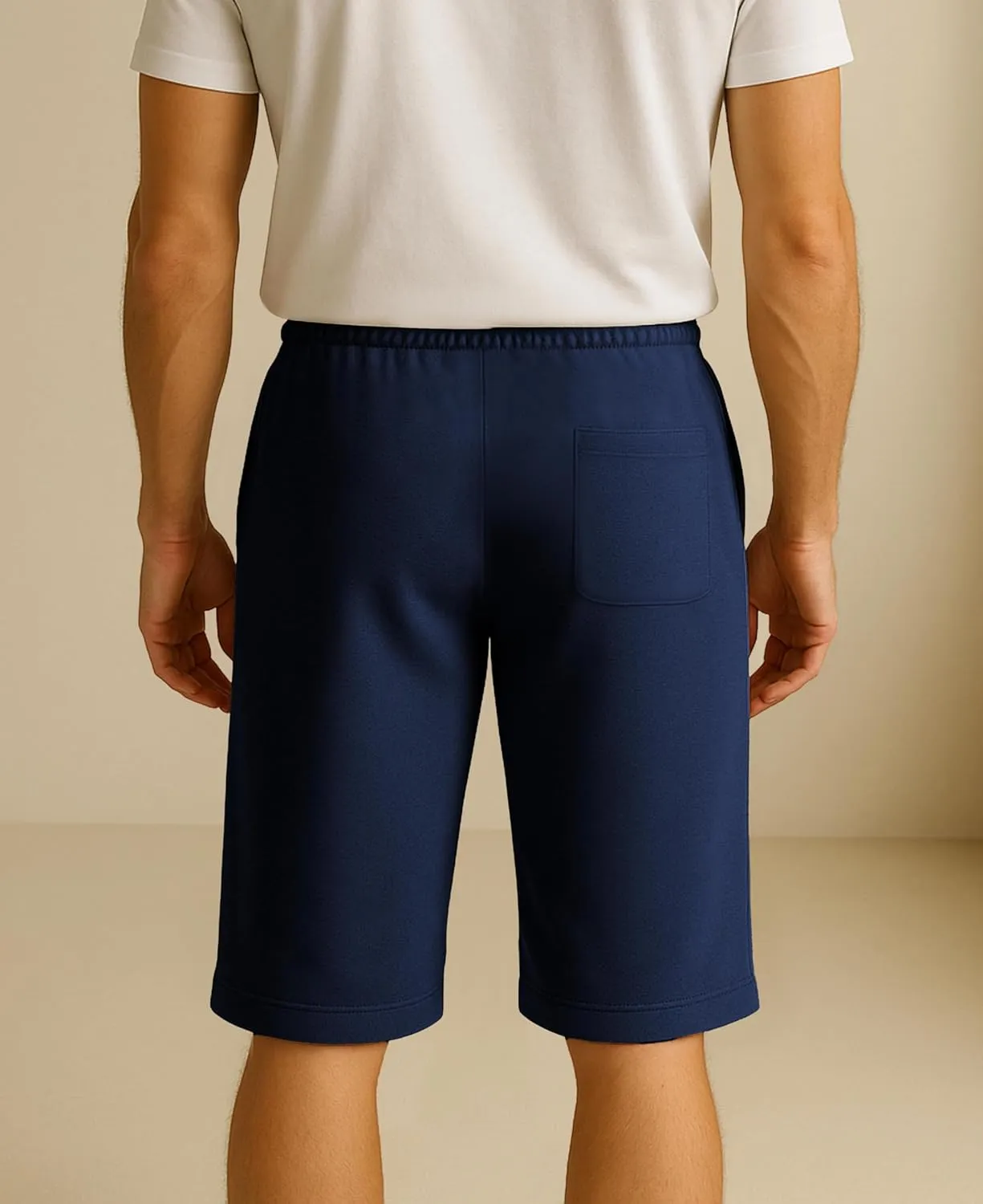 Andrew Scott Men's 3 Pack Soft & Light Cotton Drawstring Yoga Lounge & Sleep Jam Shorts/Jersey Shorts with Pockets