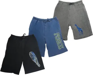 Andrew Scott Men's 3 Pack Soft & Light Cotton Drawstring Yoga Lounge & Sleep Jam Shorts/Jersey Shorts with Pockets