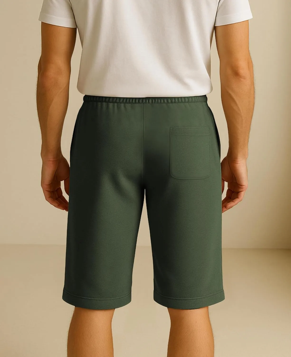 Andrew Scott Men's 3 Pack Soft & Light Cotton Drawstring Yoga Lounge & Sleep Jam Shorts/Jersey Shorts with Pockets