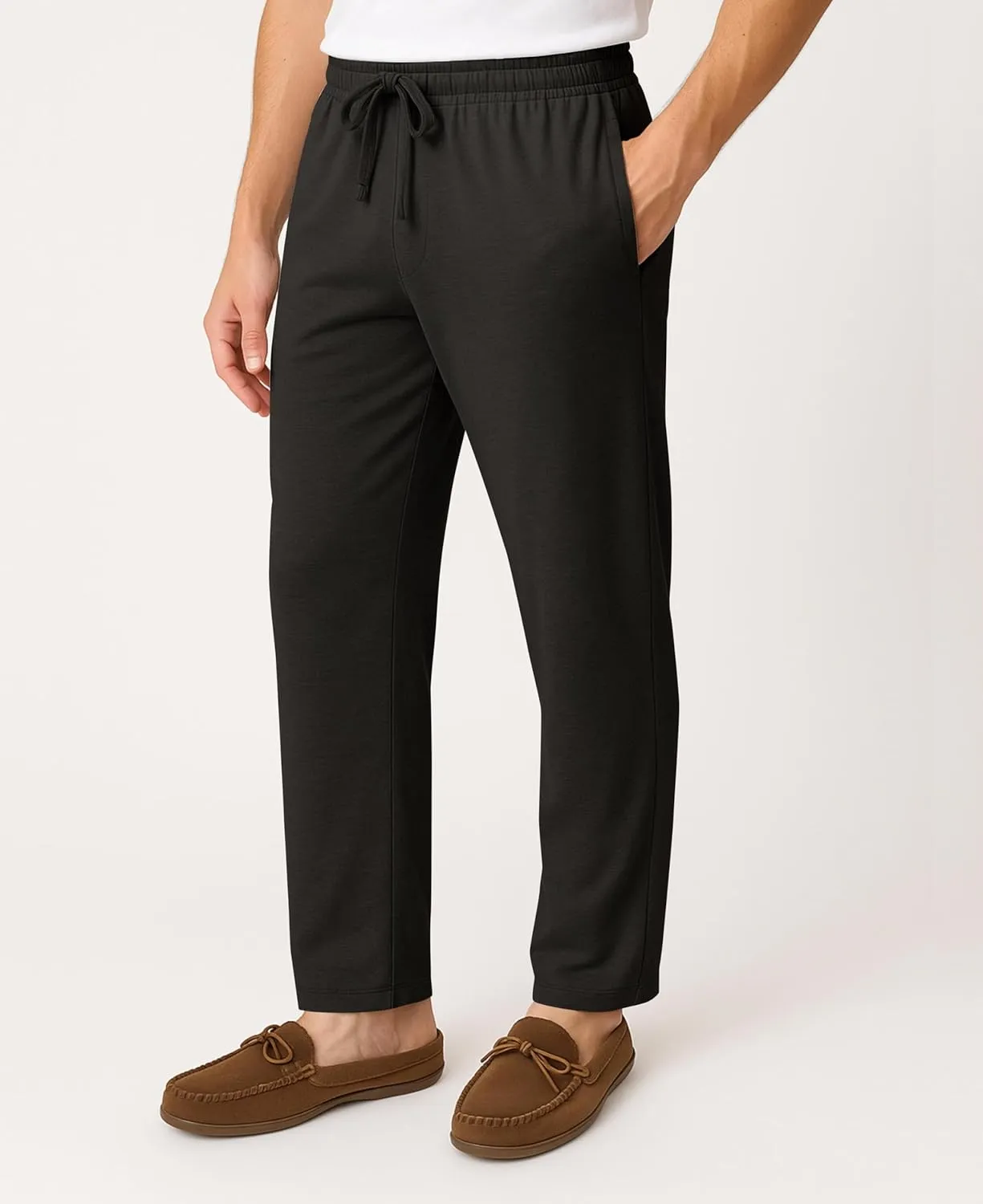 Andrew Scott Men's Lounge Pants | Multi Packs & Colors | Soft & Light Cotton Drawstring Yoga Lounge & Sleep PJ Pants