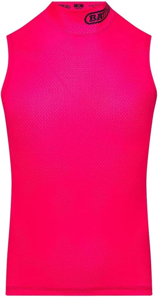 Battle Sports Mock Neck Sleeveless Compression Shirt, 4-Way Stretch Mesh, Moisture Wicking