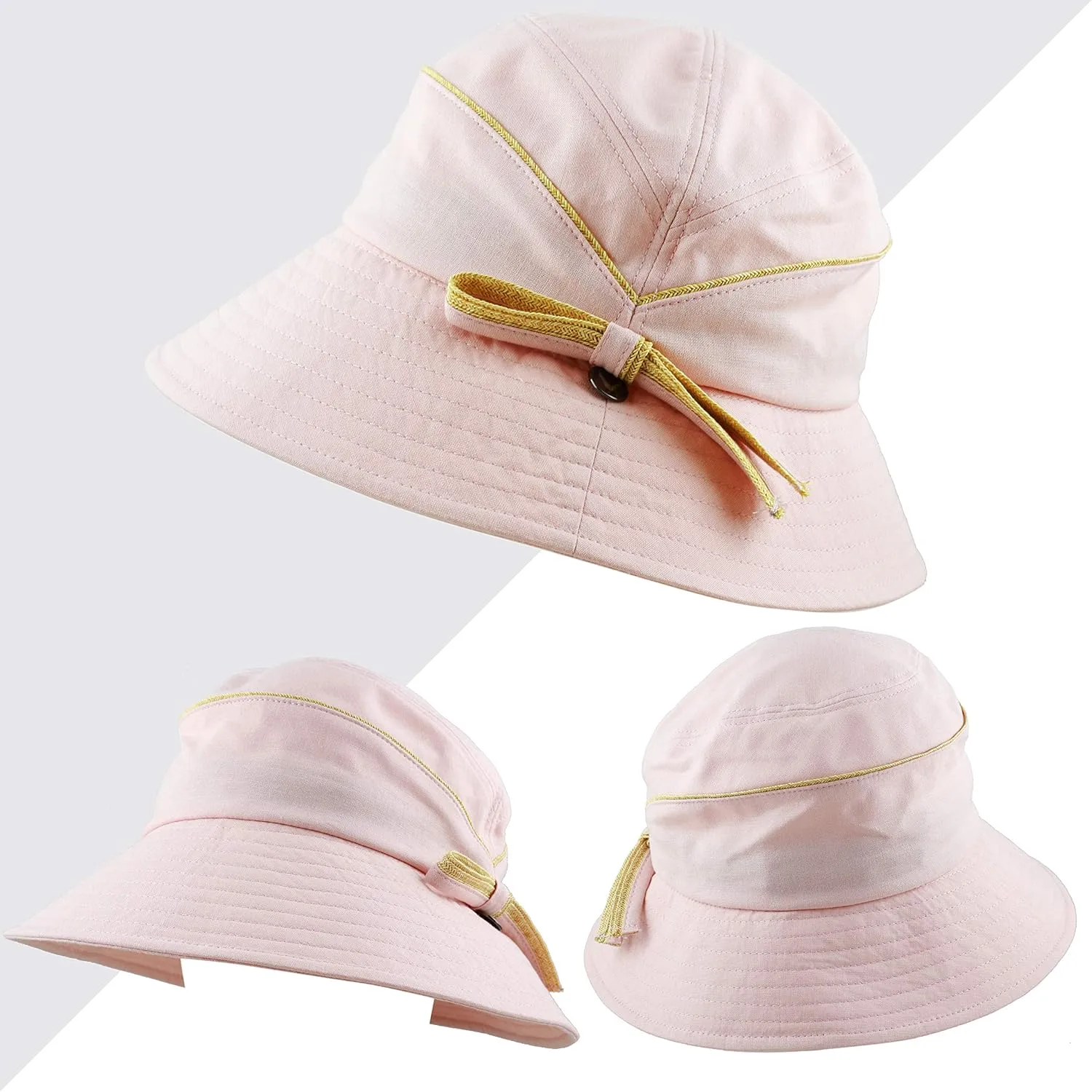 BLACK HORN Premium Quality Light Weight Packable Women's Sun Beach Bucket Lady Hat