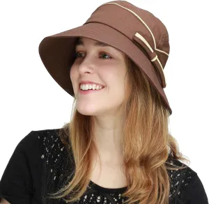 BLACK HORN Premium Quality Light Weight Packable Women's Sun Beach Bucket Lady Hat