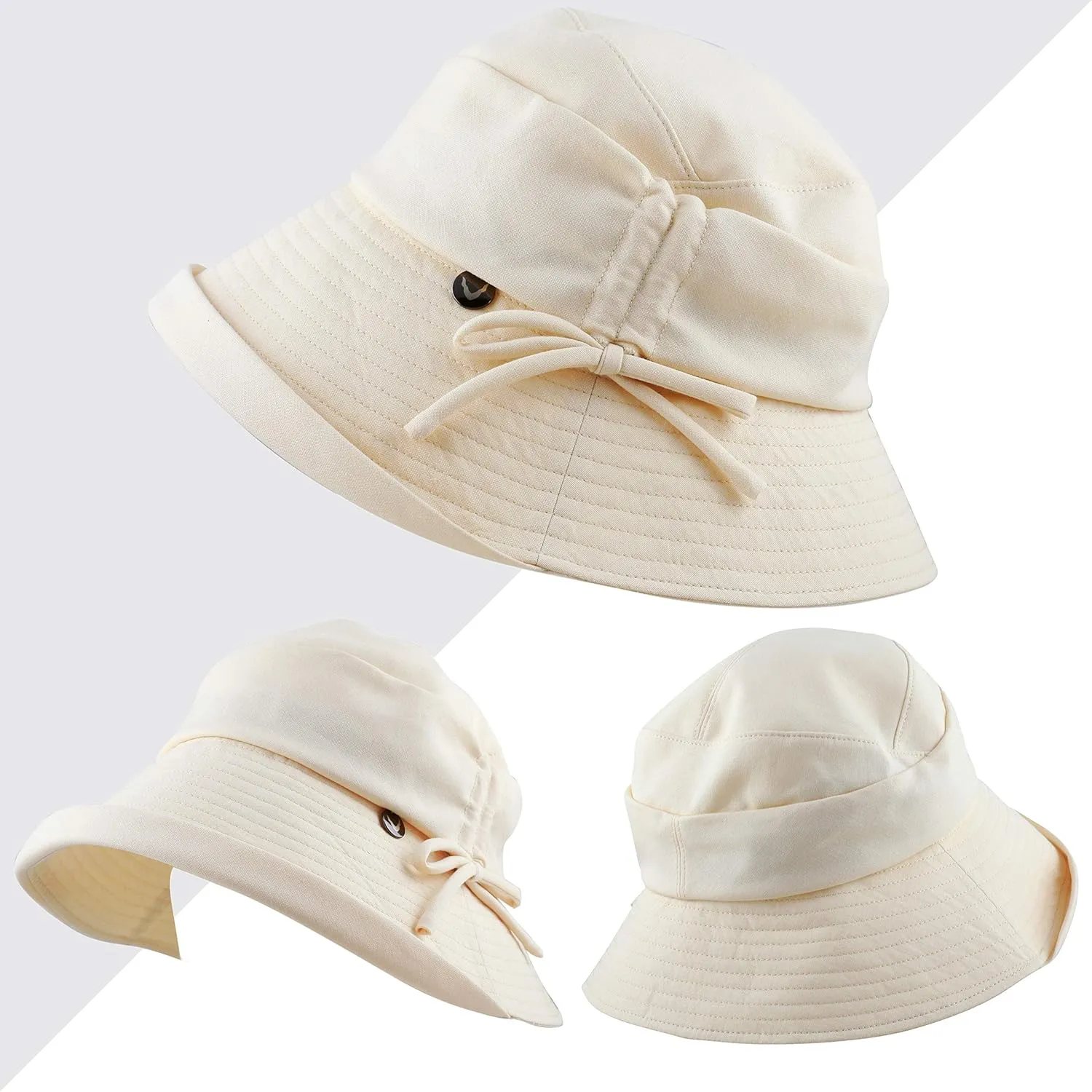 BLACK HORN Premium Quality Light Weight Packable Women's Sun Beach Bucket Lady Hat