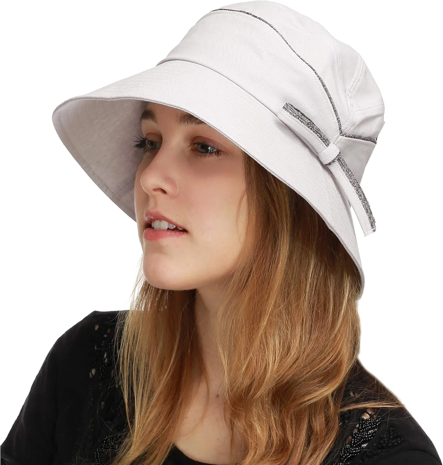 BLACK HORN Premium Quality Light Weight Packable Women's Sun Beach Bucket Lady Hat