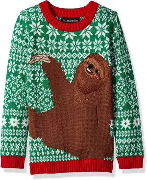 Blizzard Bay Boys Big Boys' Reindeer Camo Xmas Sweater