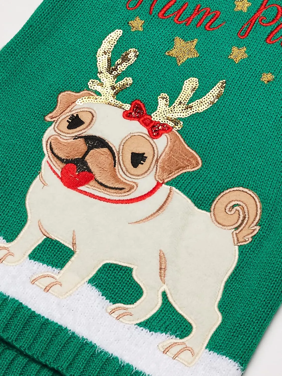 Blizzard Bay Girls Ugly Christmas Sweater Dog