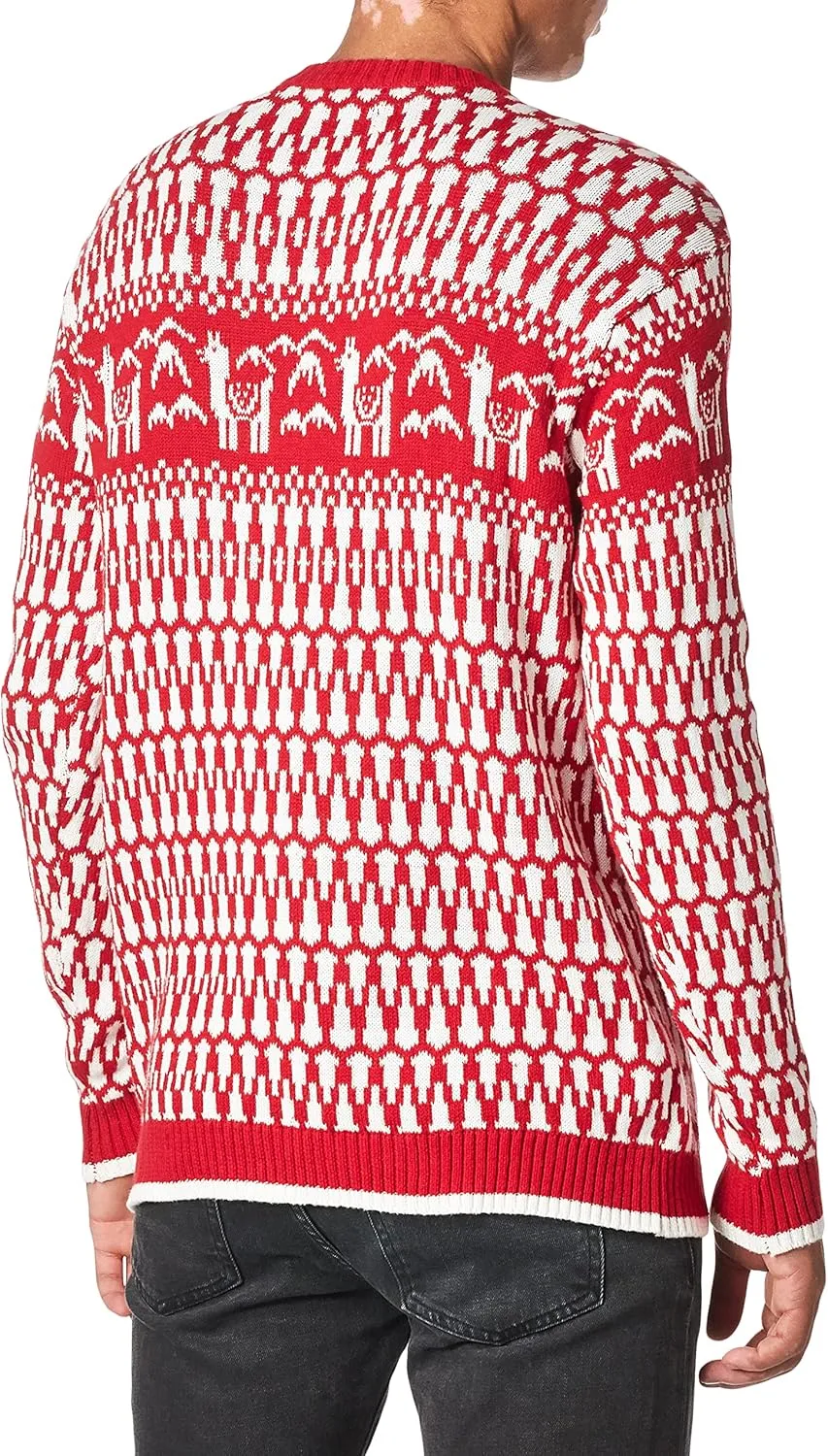 Blizzard Bay Men's Ugly Christmas Sweater Llama