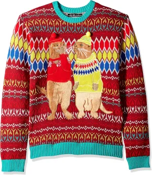 Blizzard Bay Men's Ugly Christmas Sweater Sea Creatures