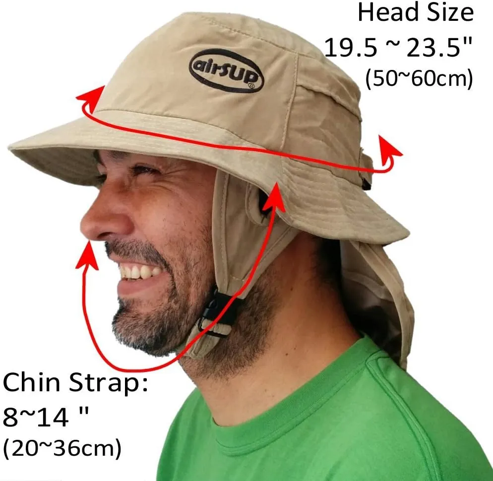 Bucket Hat for Stand Up Paddle Surf & Sun Protection Wide Brim Fast Drying Polyester
