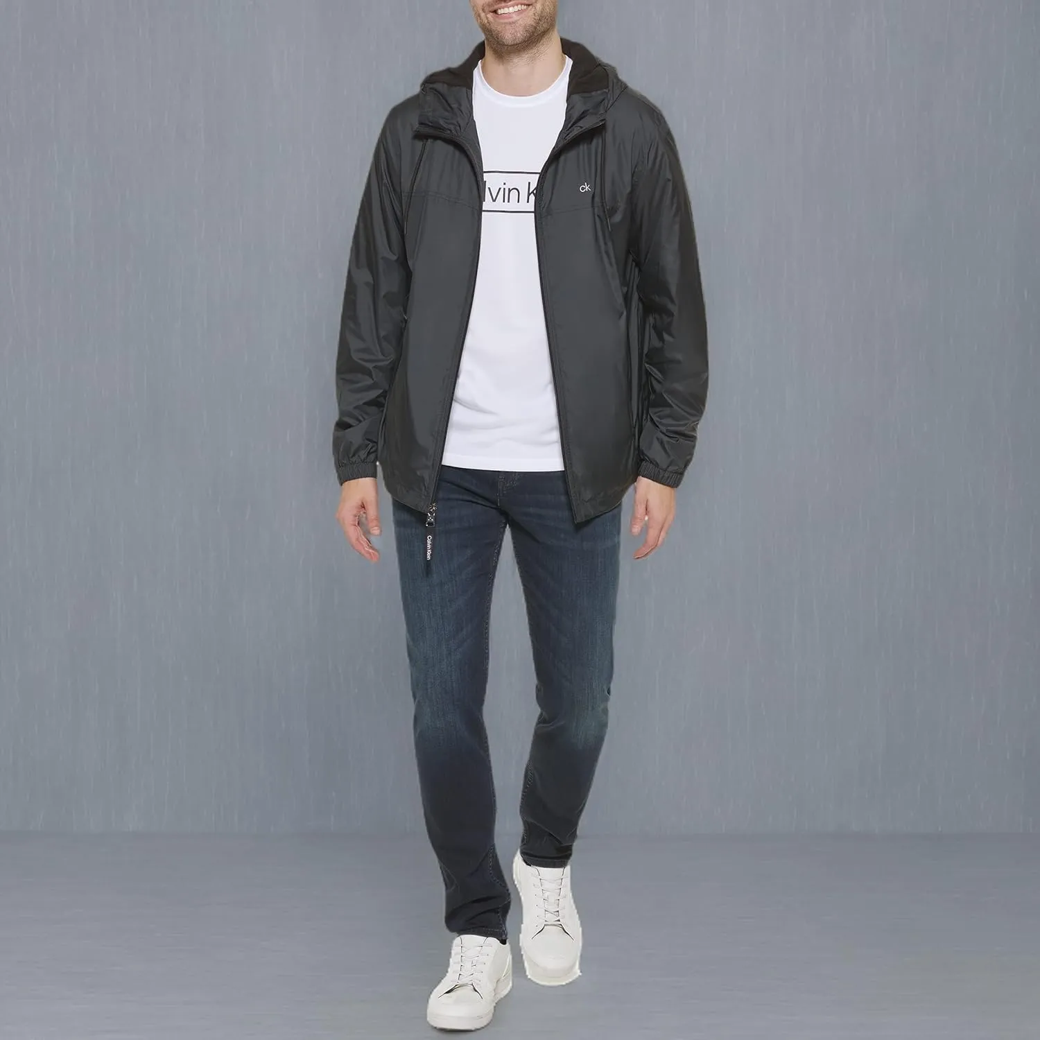Calvin Klein Men's Hooded Windbreaker