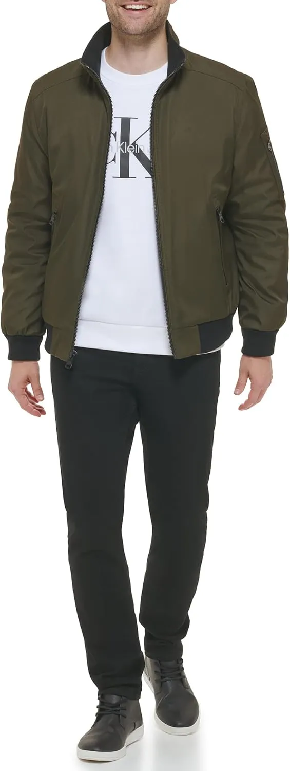 Calvin Klein Men's Sherpa Lined Hooded Soft Shell Jacket