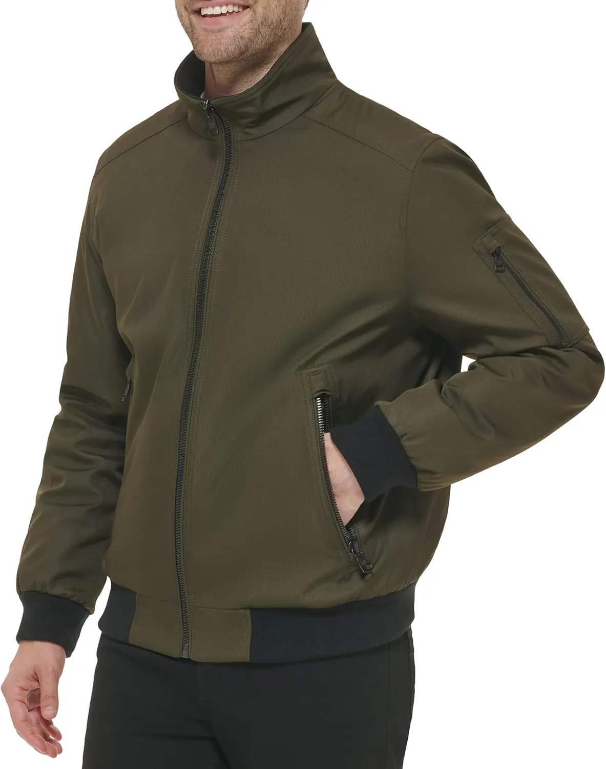 Calvin Klein Men's Sherpa Lined Hooded Soft Shell Jacket
