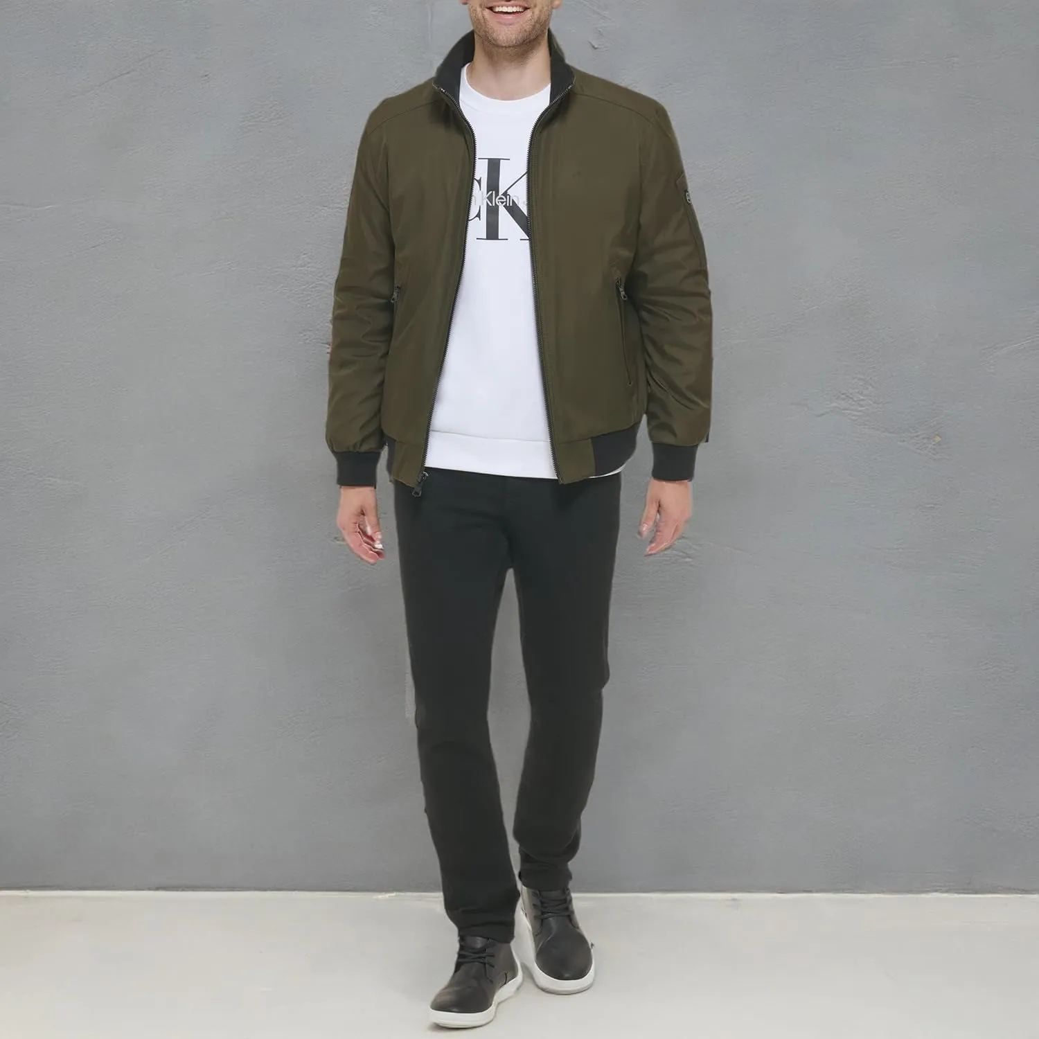 Calvin Klein Men's Sherpa Lined Hooded Soft Shell Jacket