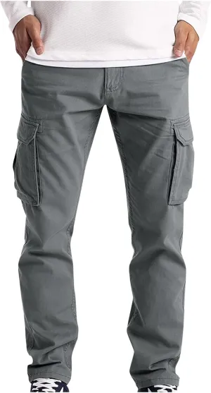 Cargo Pants, High Stretch Multi-Pocket Durable Workout Cargo Pants Men - Multipants, Comfort Style, Sweatpants for Mens