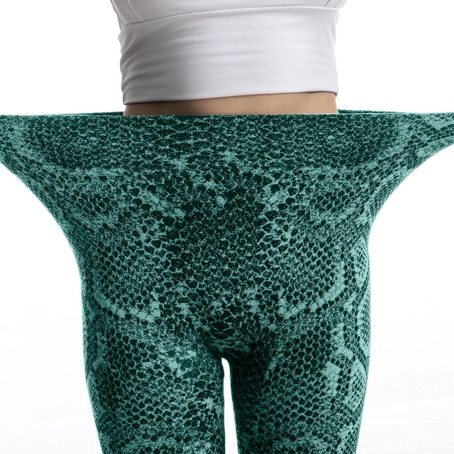 Casual Leggings for Women High Waist Printed Tummy Control Butt Lifting Pants Causal Fitness Workout Elastic Waist Patterned