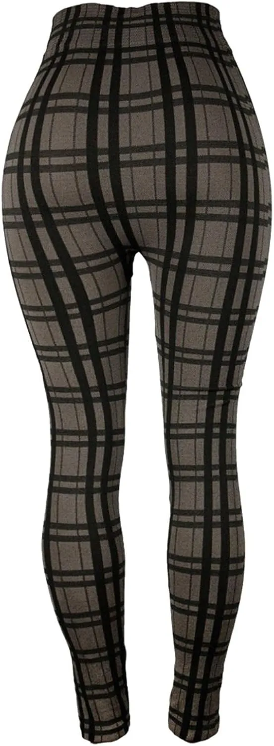 Casual Leggings for Women High Waist Printed Tummy Control Butt Lifting Pants Funny Fitted Compression Patterned Slimming