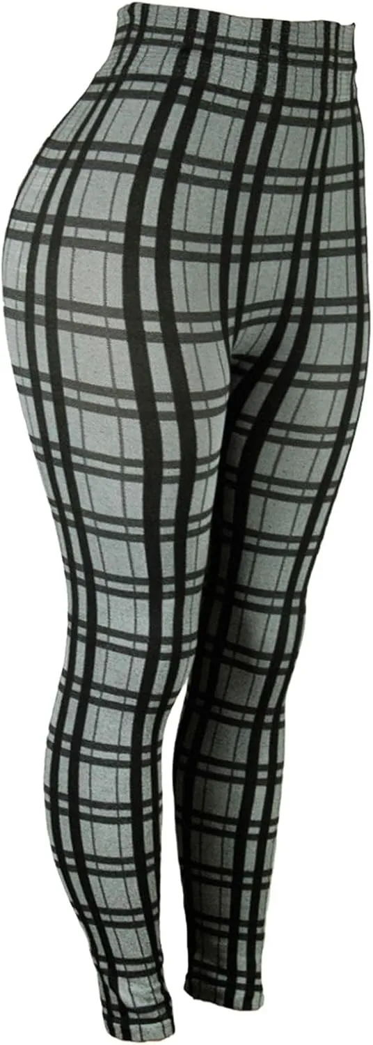 Casual Leggings for Women High Waist Printed Tummy Control Butt Lifting Pants Funny Fitted Compression Patterned Slimming