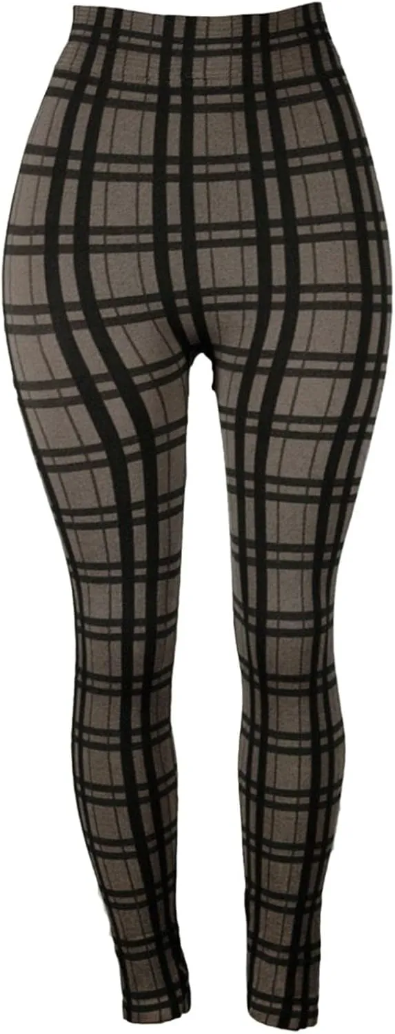 Casual Leggings for Women High Waist Printed Tummy Control Butt Lifting Pants Funny Fitted Compression Patterned Slimming