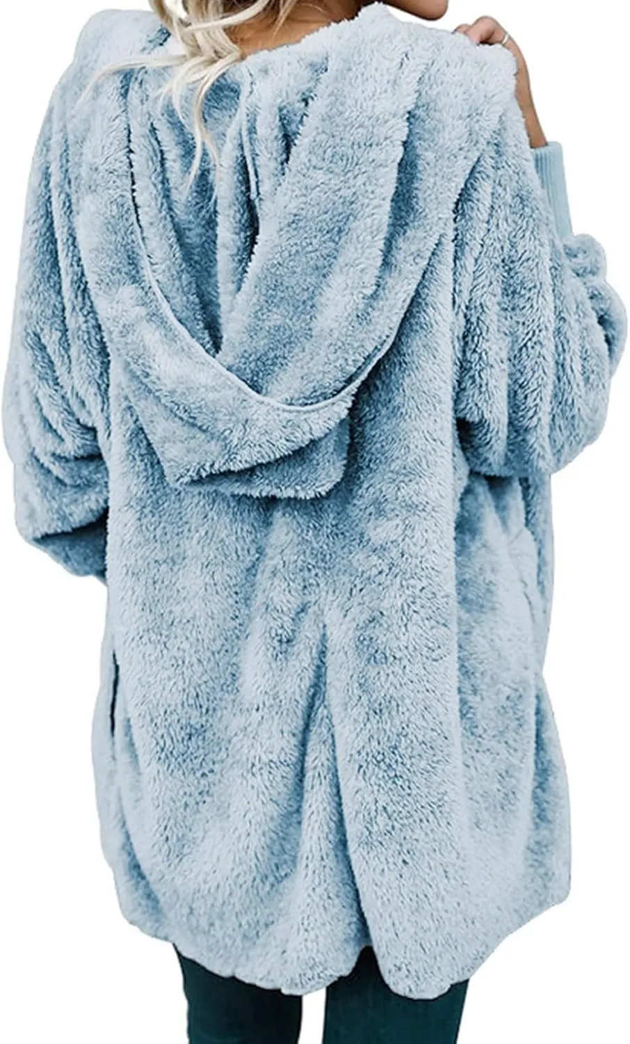 Ceboyel Womens Fleece Winter Coat Sherpa Hooded Jackets Fluffy Hoodie Trendy Warm Loungewear Clothes 2023
