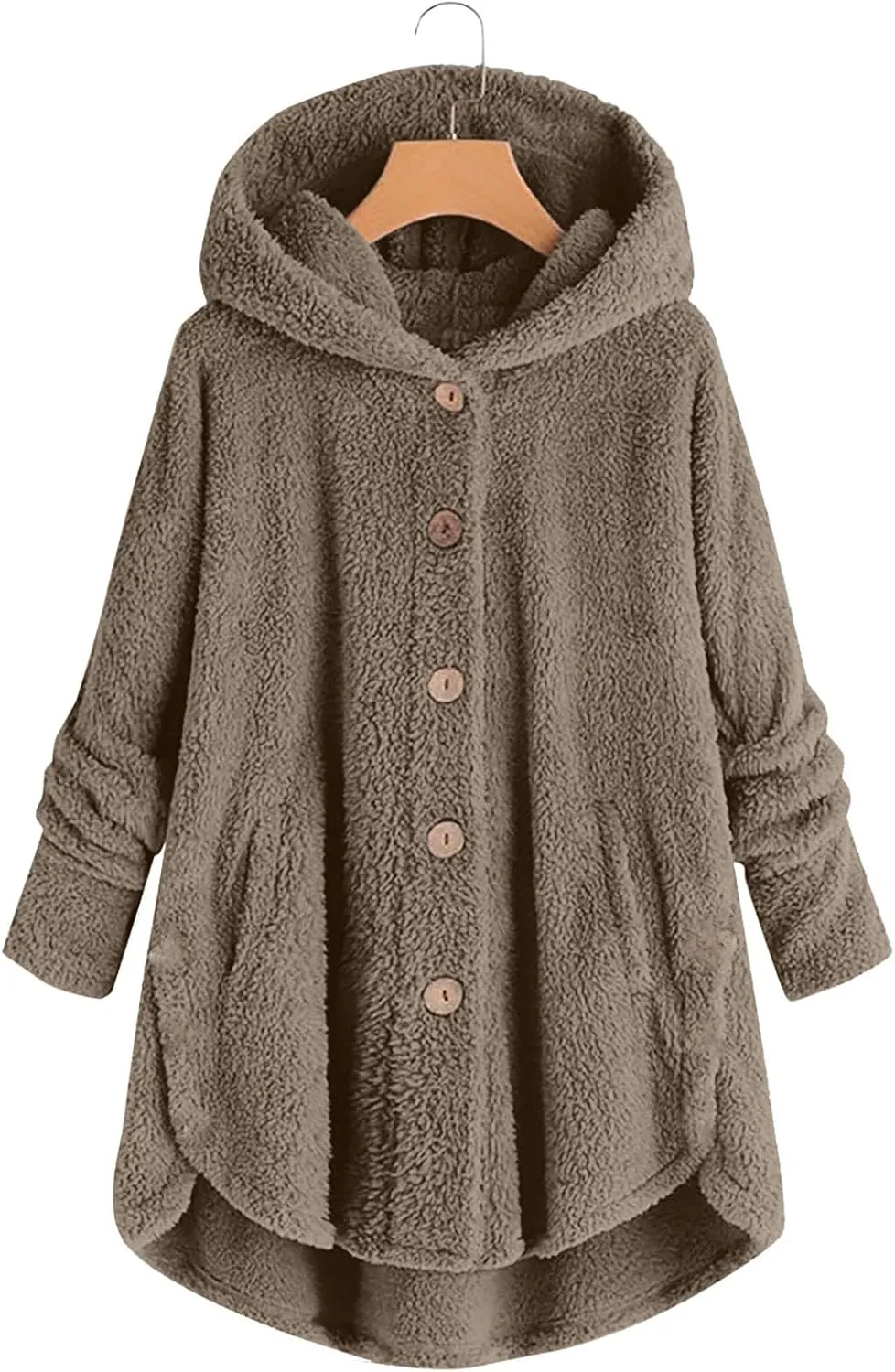 Ceboyel Womens Fuzzy Fleece Jackets Sherpa Winter Coats Cardigan Button Down Teddy Coat Hoodie Trendy Warm Loungewear 2023