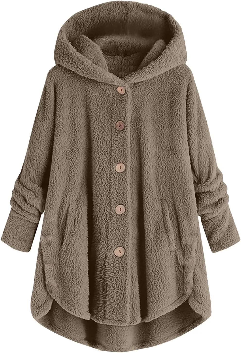 Ceboyel Womens Fuzzy Fleece Jackets Sherpa Winter Coats Cardigan Button Down Teddy Coat Hoodie Trendy Warm Loungewear 2023
