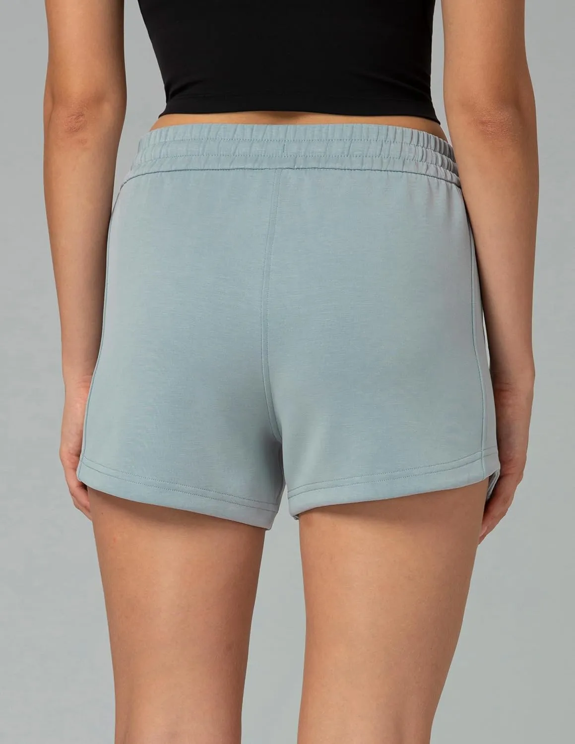 Colorfulkoala Modal Women's High Waisted Sweat 4'' Shorts with Pockets