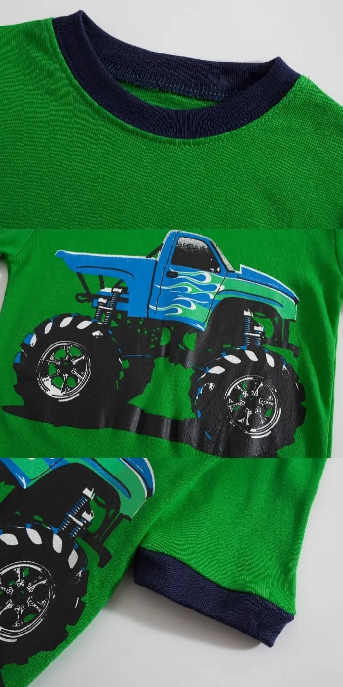 Cotton Pajamas Boys Summer Shorts Sets Toddler Boys Pjs Kids Sleepwear 18Months-12Years