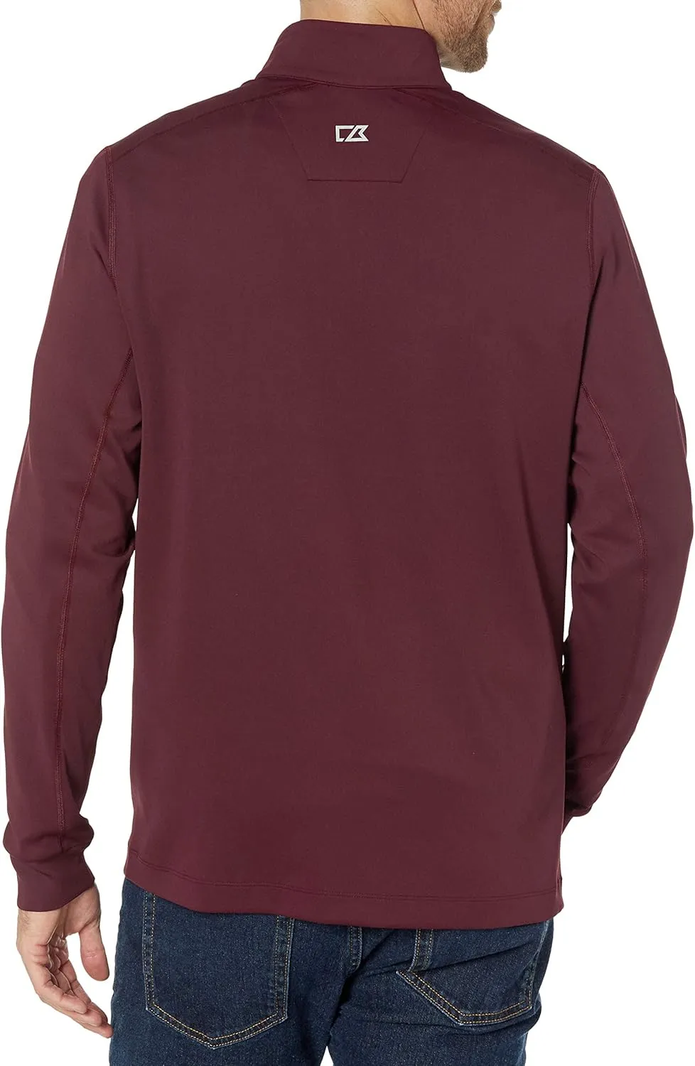 Cutter & Buck Men's Moisture Wicking Drytec UPF 50  Traverse Half Zip Pullover