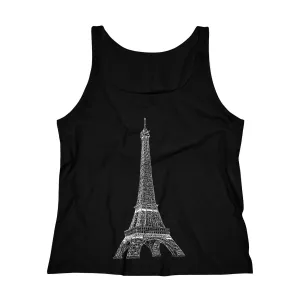 Eiffel Tower - Women's Relaxed Jersey Tank Top