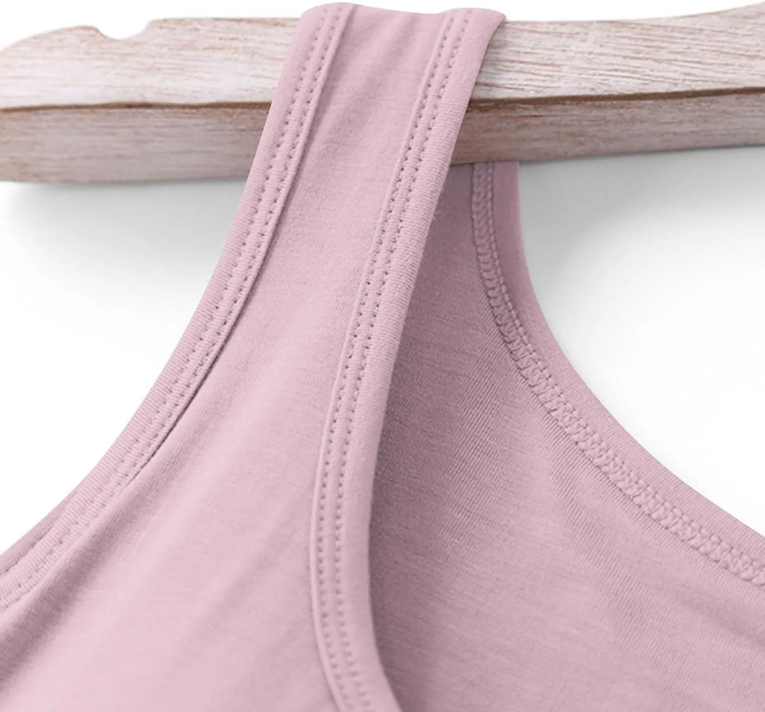 Fashion 2025 Built-in-Bra Tank Tops for Women Sleeveless Workout Yoga Undershirts Casual Comfy Basic Tees