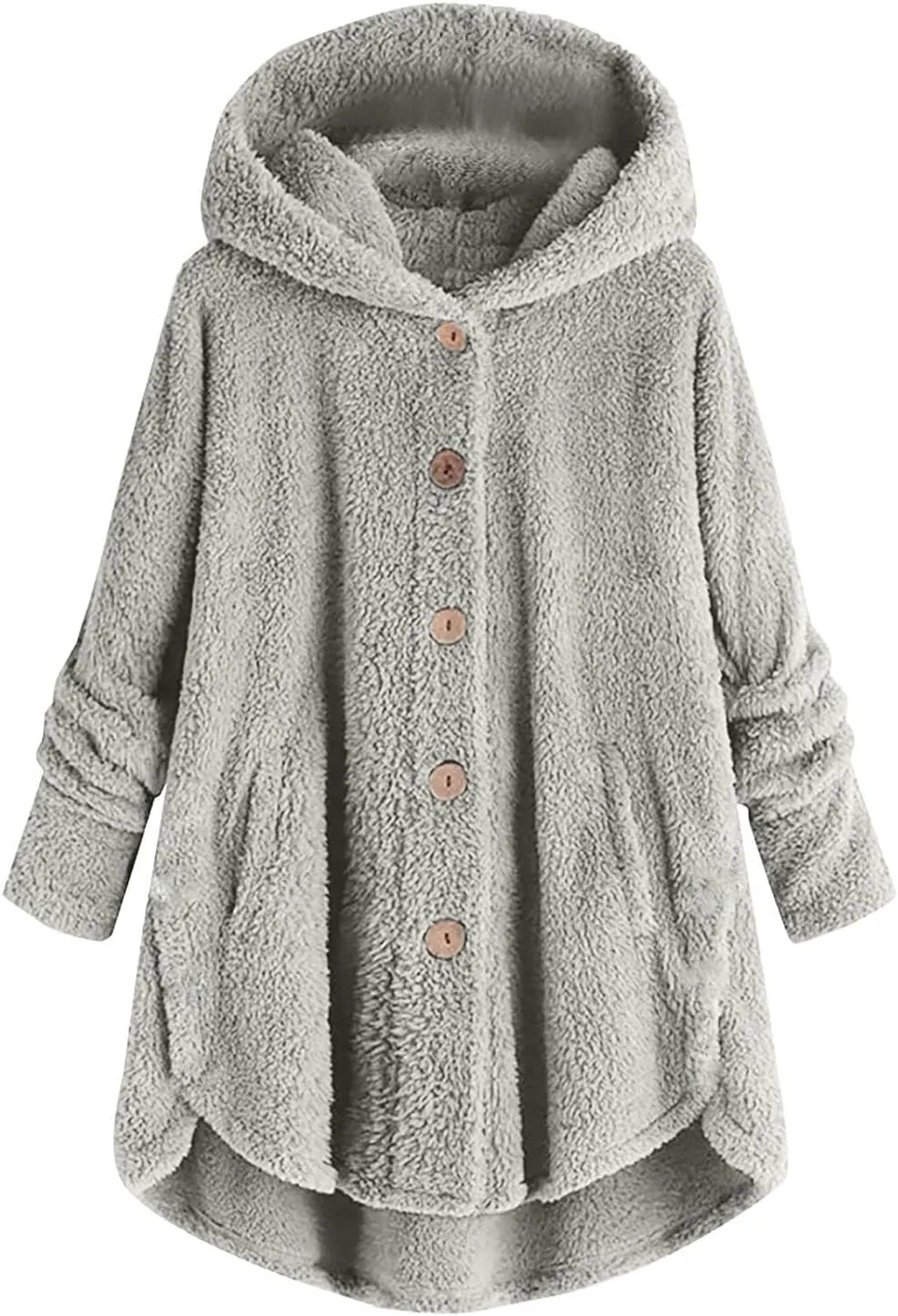 Fleece Coats for Women Sherpa Lined Wool Sweatshirts Winter Warm Fuzzy Pullover Thermal Underwear Loungewear