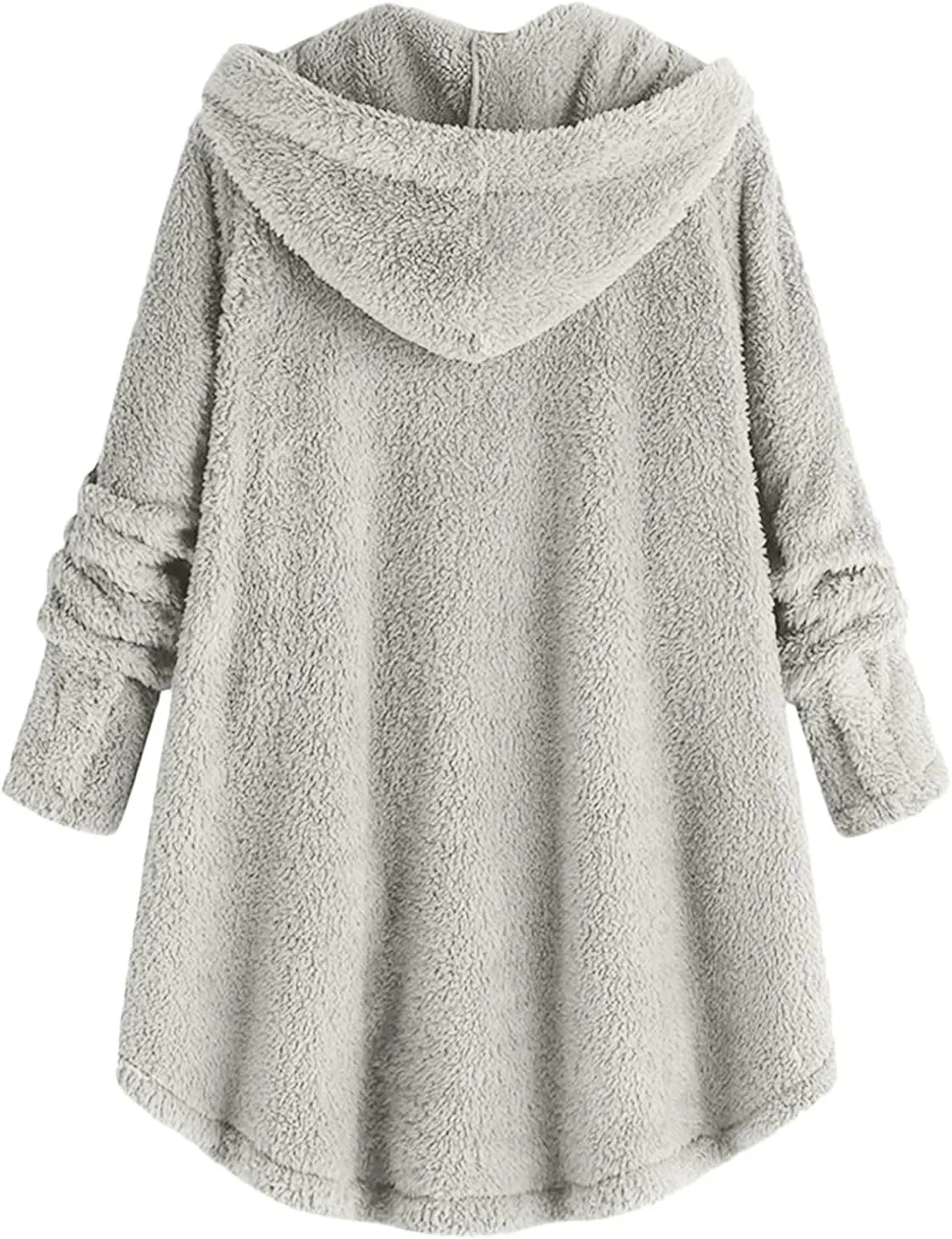 Fleece Coats for Women Sherpa Lined Wool Sweatshirts Winter Warm Fuzzy Pullover Thermal Underwear Loungewear