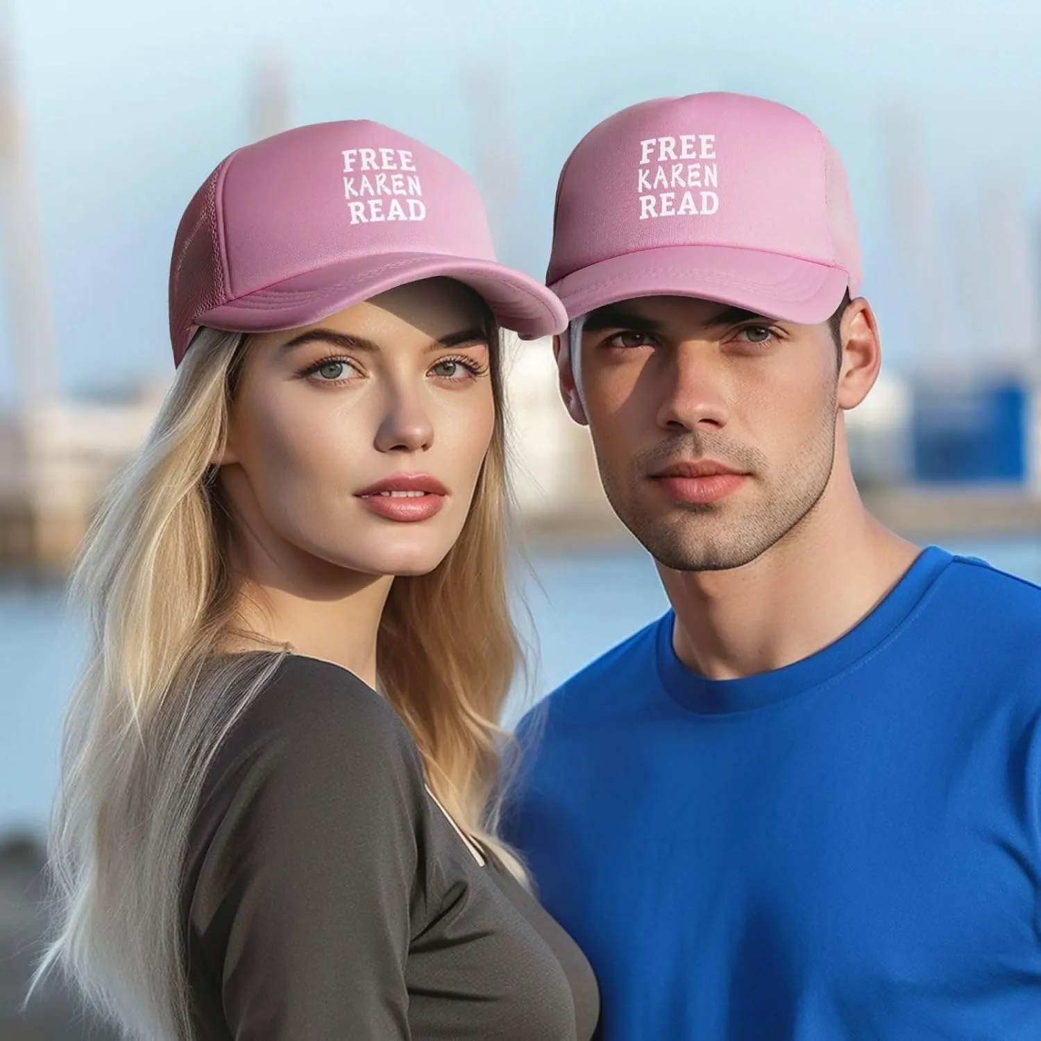 Free Karen Read Hat Sport Mesh Baseball Cap Funny Trucker Hats for Men Women