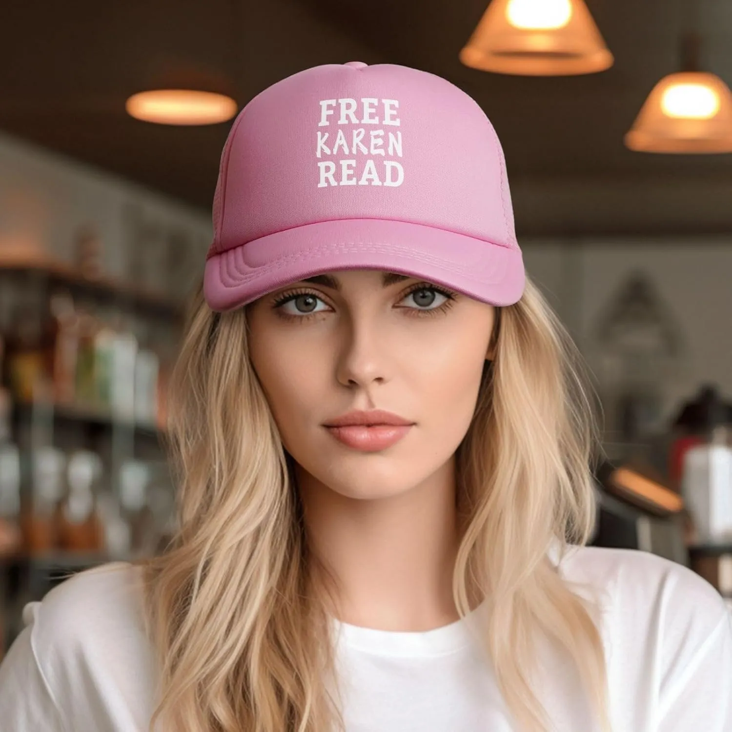 Free Karen Read Hat Sport Mesh Baseball Cap Funny Trucker Hats for Men Women