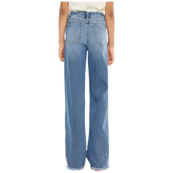 Girl's KanCan Kitty High Rise Mini Straight Leg Kid Jeans YC2529M