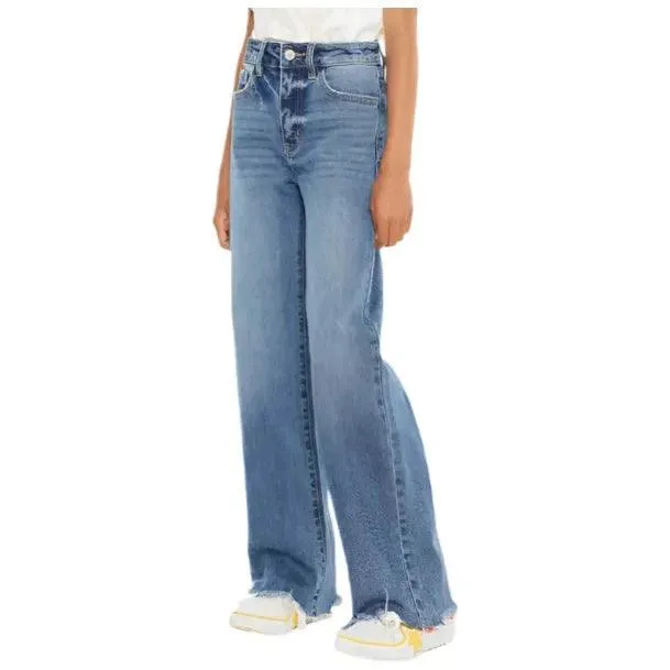Girl's KanCan Kitty High Rise Mini Straight Leg Kid Jeans YC2529M