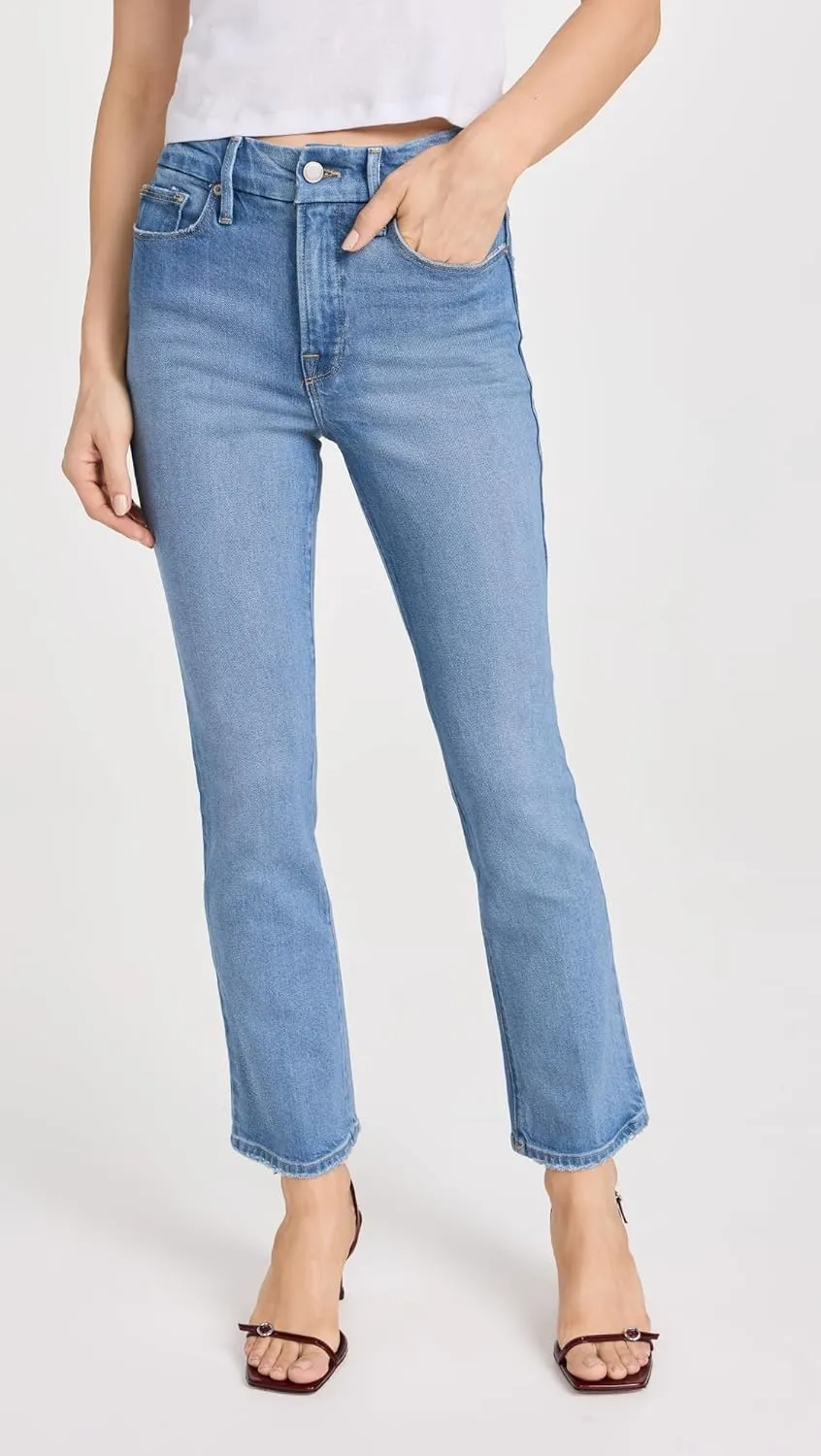 Good American Women's Good Legs Straight Jeans