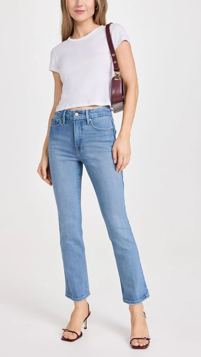 Good American Women's Good Legs Straight Jeans