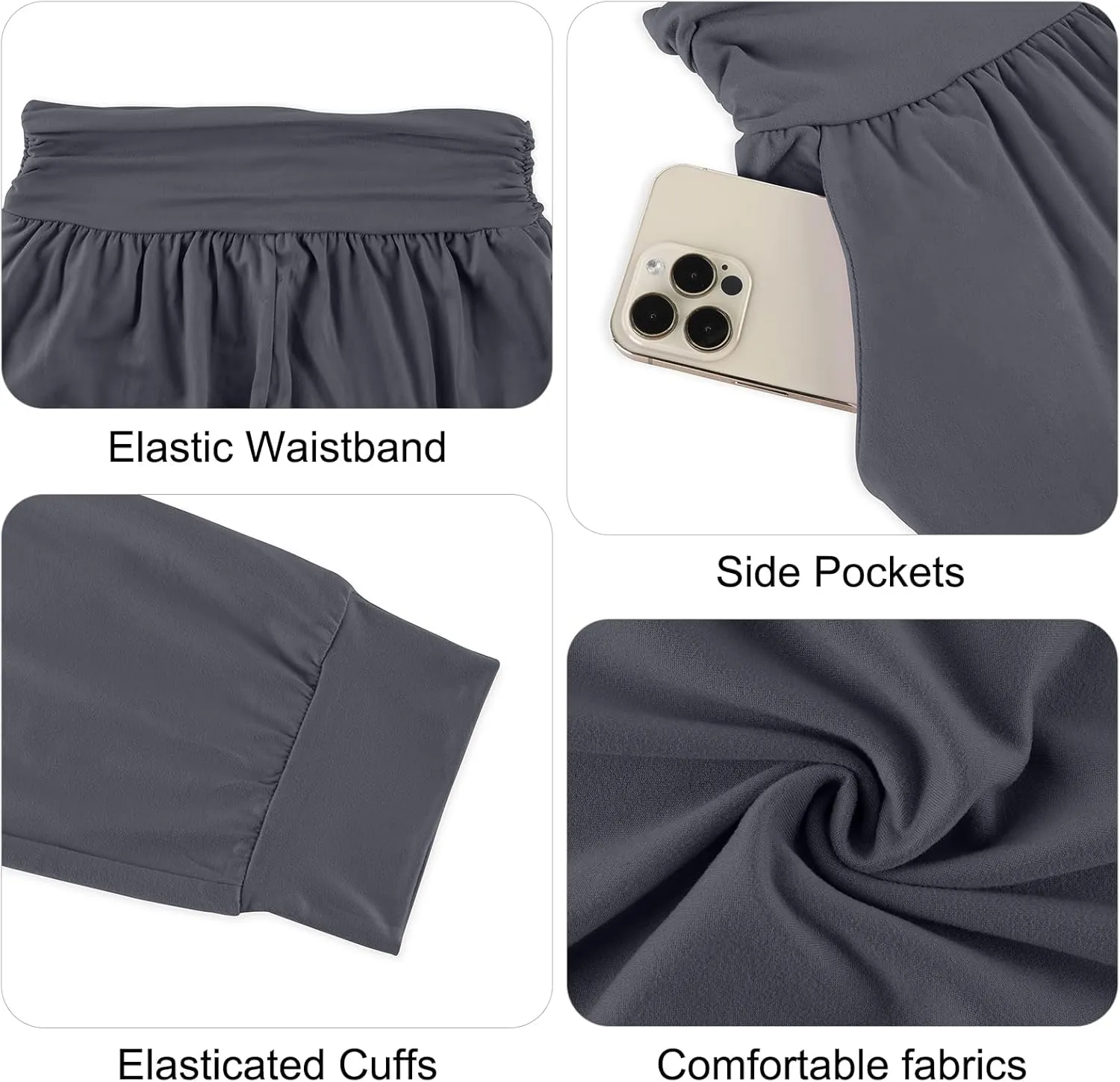 Gracyoga Women's Yoga Joggers Pants Casual Loose Workout Sweatpants Comfy Lounge Pants with Pockets