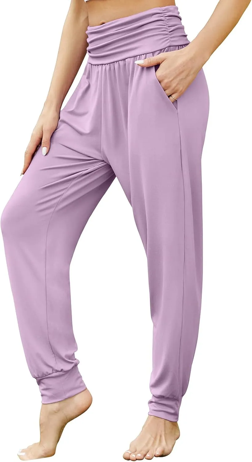 Gracyoga Women's Yoga Joggers Pants Casual Loose Workout Sweatpants Comfy Lounge Pants with Pockets