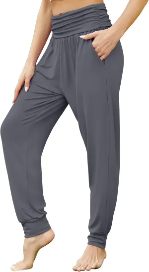 Gracyoga Women's Yoga Joggers Pants Casual Loose Workout Sweatpants Comfy Lounge Pants with Pockets